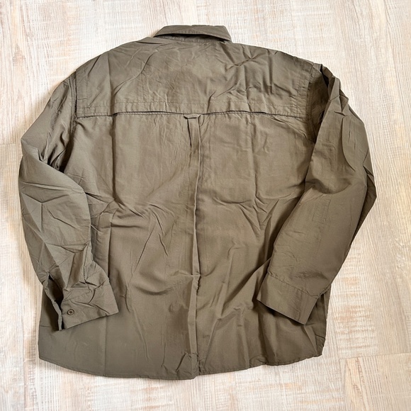 Men's Long Sleeve Shirt Summer Lightweight Shirt Hiking Nylon Outdoor Work Cargo - Picture 8 of 9